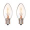 Darice Vintage Lighting C9 Style E17 Base Christmas Replacement Bulbs - Set of 2